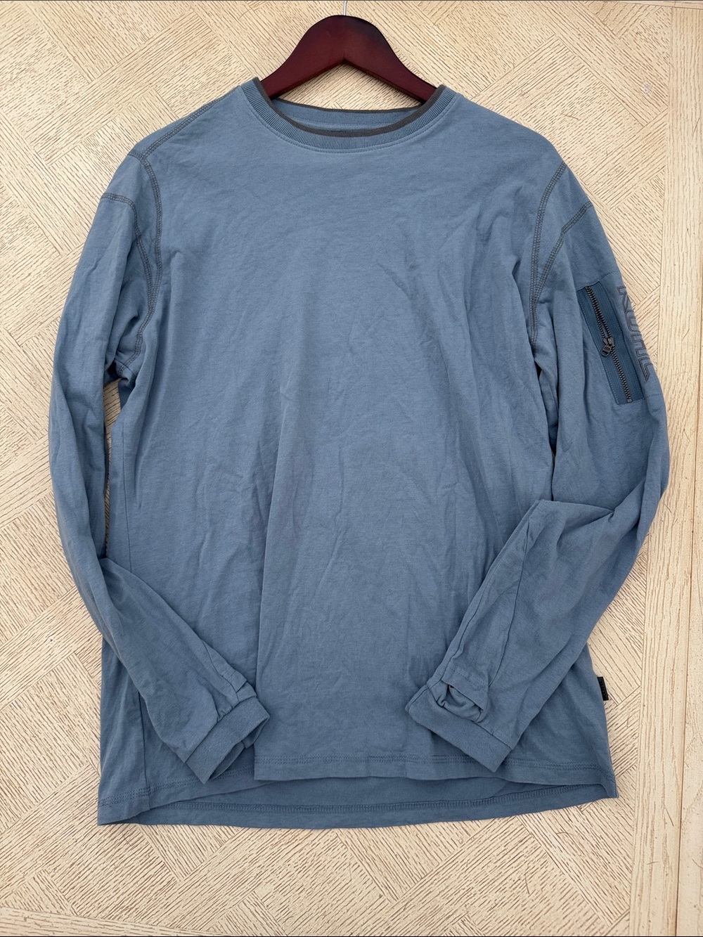 Kuhl Men’s Long Sleeve Crewneck Work Shirt - Slate Blue
